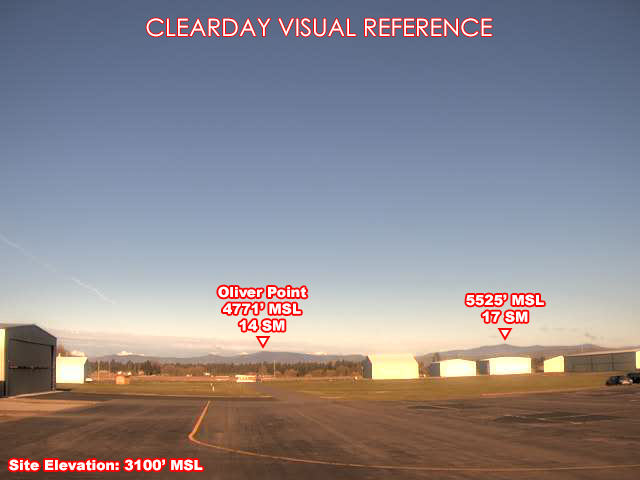 Ronan Airport, West view on a clear day