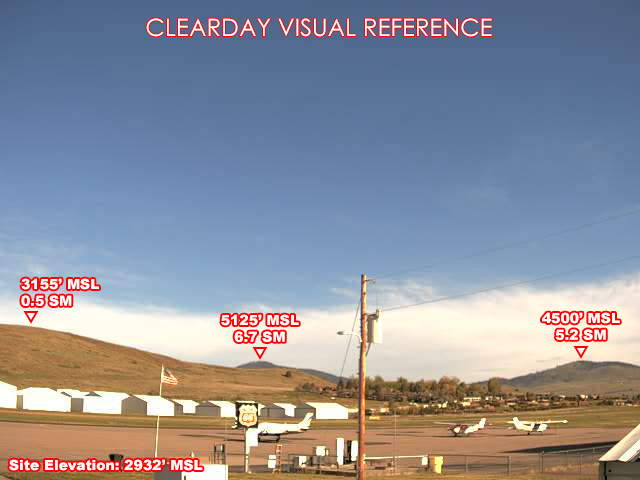 Polson Airport, NorthWest view on a clear day
