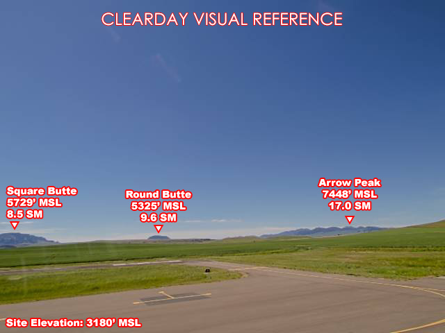 Geraldine, South view on a clear day