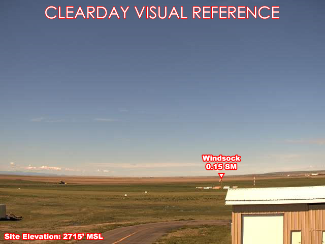 Big Sandy Airport, SouthWest view on a clear day