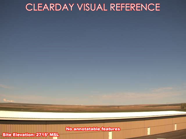 Big Sandy Airport, West view on a clear day