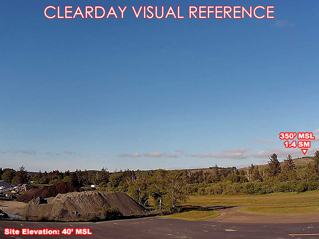 Seaside Airport, NorthEast view on a clear day