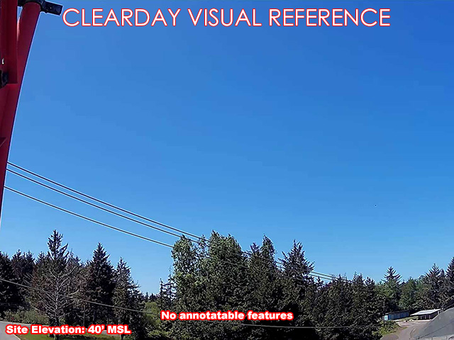 Seaside Airport, NorthWest view on a clear day