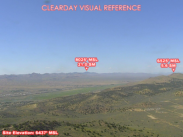 Lamoille, North view on a clear day