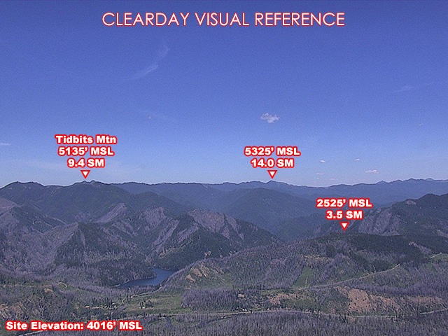 Deathball Mtn, North view on a clear day