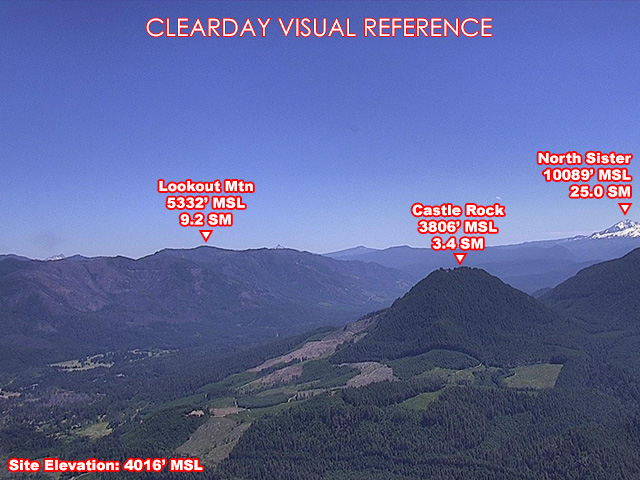 Deathball Mtn, NorthEast view on a clear day