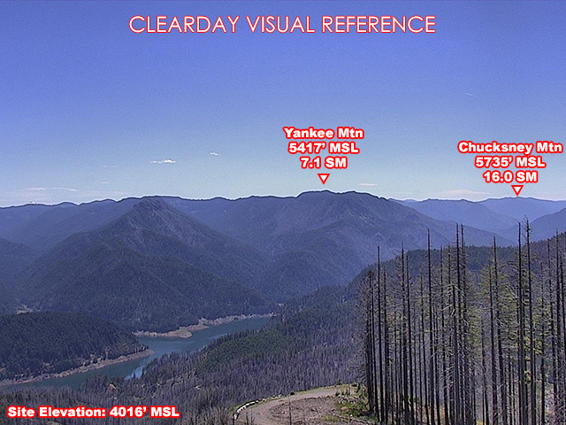 Deathball Mtn, SouthEast view on a clear day