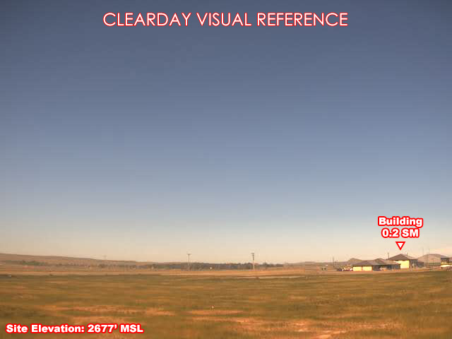 Jordan Airport, West view on a clear day