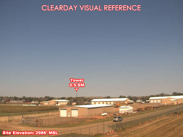 Baker Airport, NorthWest view on a clear day