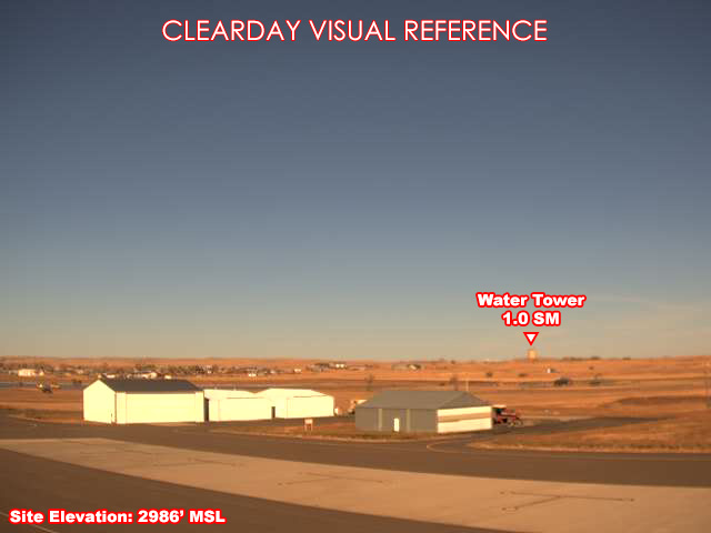 Baker Airport, NorthEast view on a clear day