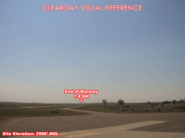 Baker Airport, SouthEast view on a clear day