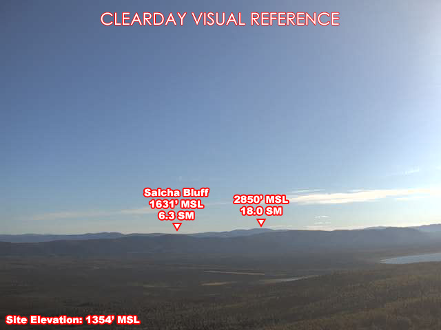 Salcha, NorthEast view on a clear day