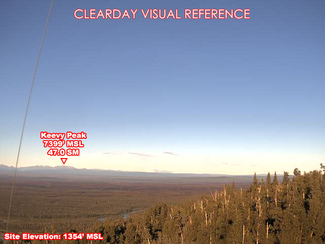 Salcha, SouthWest view on a clear day