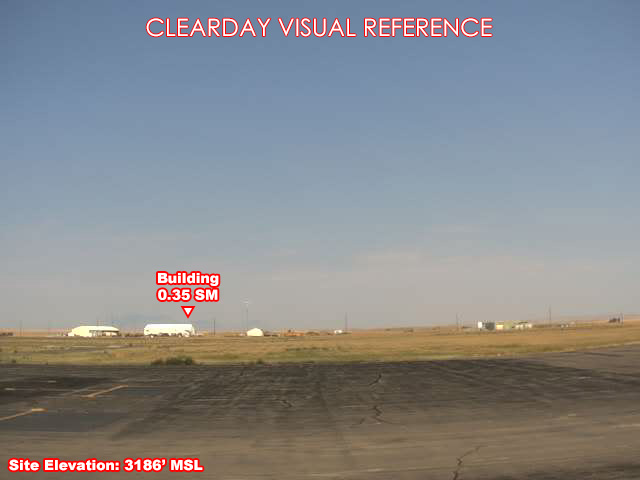 Chester Airport, North view on a clear day