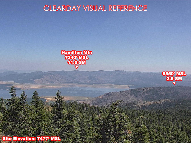 Dyer Mtn, NorthEast view on a clear day