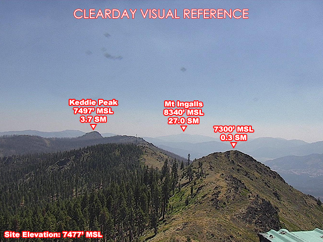Dyer Mtn, SouthEast view on a clear day