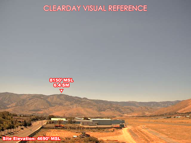 Carson City, West view on a clear day