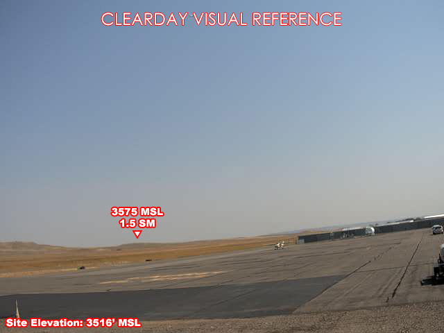 Laurel Airport, NorthEast view on a clear day