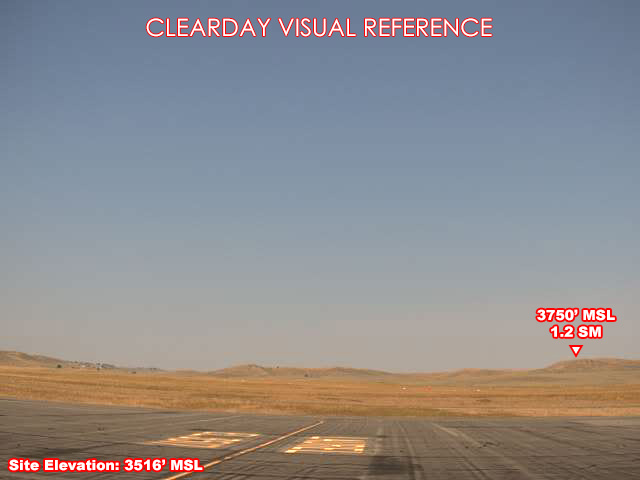 Laurel Airport, NorthWest view on a clear day