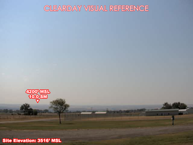 Laurel Airport, South view on a clear day