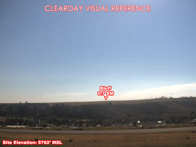 Red Lodge Airport, East view on a clear day