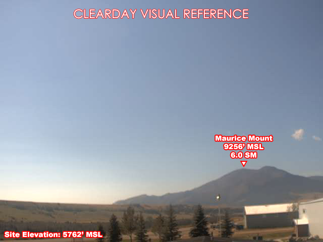 Red Lodge Airport, South view on a clear day