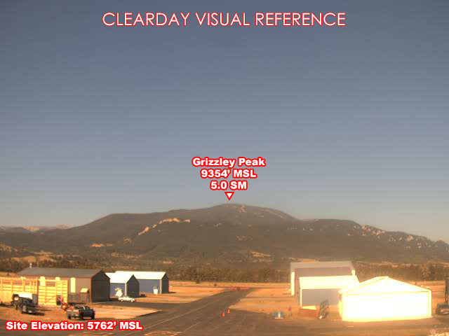 Red Lodge Airport, West view on a clear day