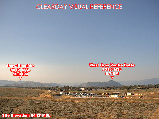 Jackson Hole, South view on a clear day