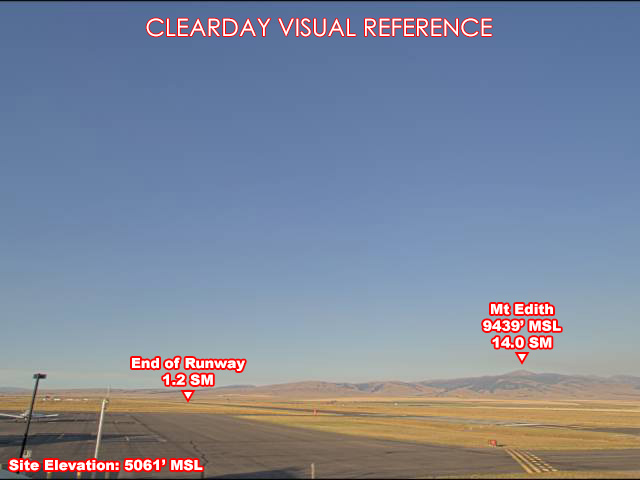 White Sulphur Springs Airport, SouthWest view on a clear day