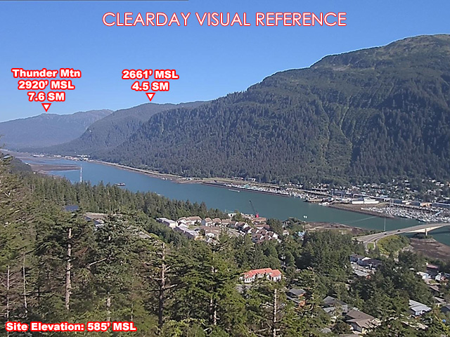 Douglas Island, NorthWest view on a clear day