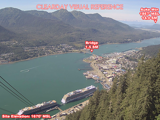 Juneau Tram, West view on a clear day