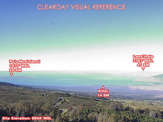 Puunianiau, West view on a clear day