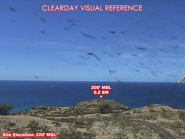 Kahe, West view on a clear day