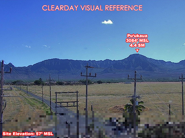 Mikilua, NorthEast view on a clear day