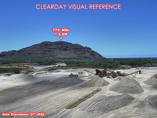 Mikilua, South view on a clear day