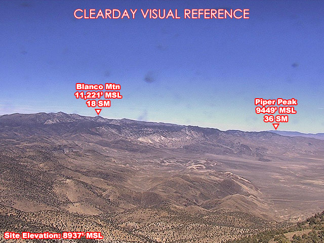 Marzano Peak, North view on a clear day