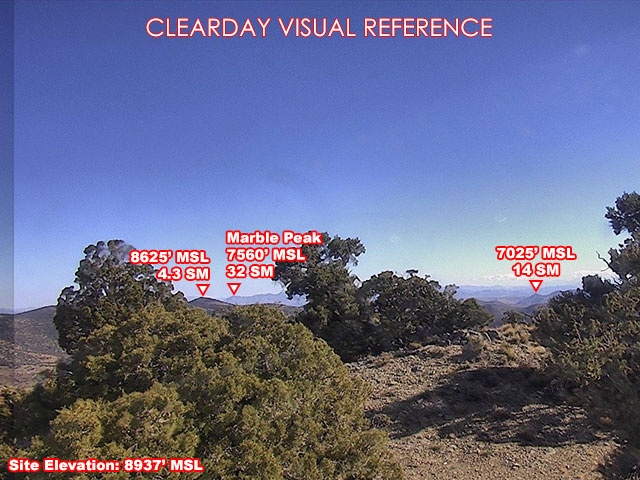 Marzano Peak, SouthEast view on a clear day