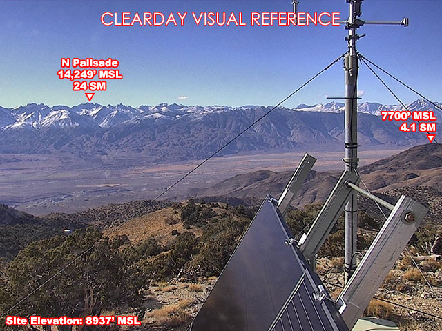 Marzano Peak, West view on a clear day
