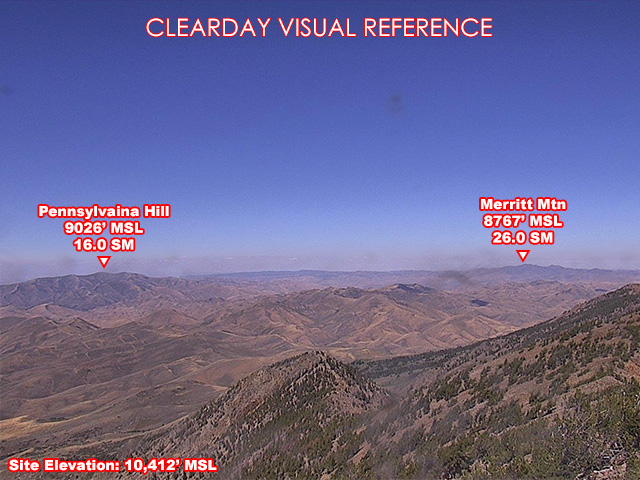 Jacks Peak, North view on a clear day