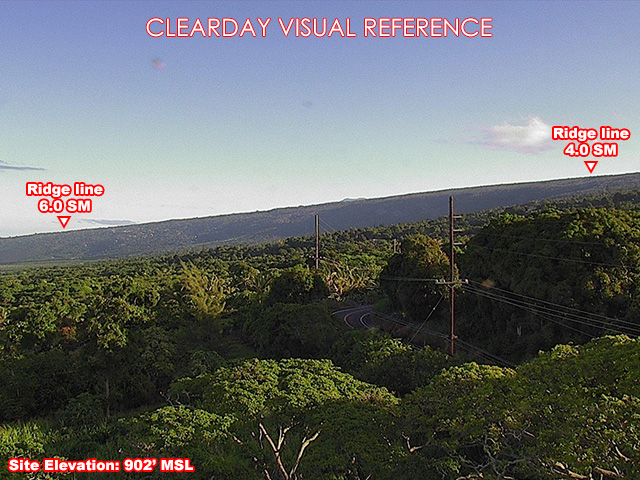 Kealia, North view on a clear day