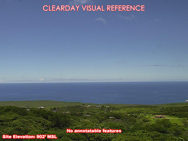 Kealia, West view on a clear day