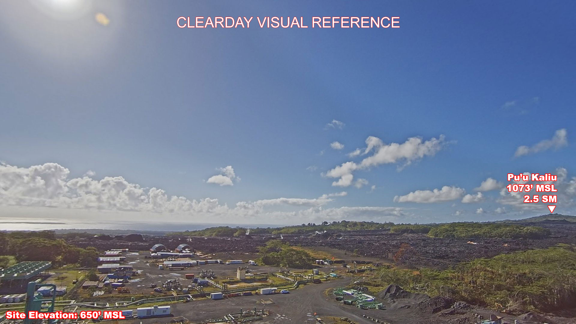 Waiopae, South view on a clear day