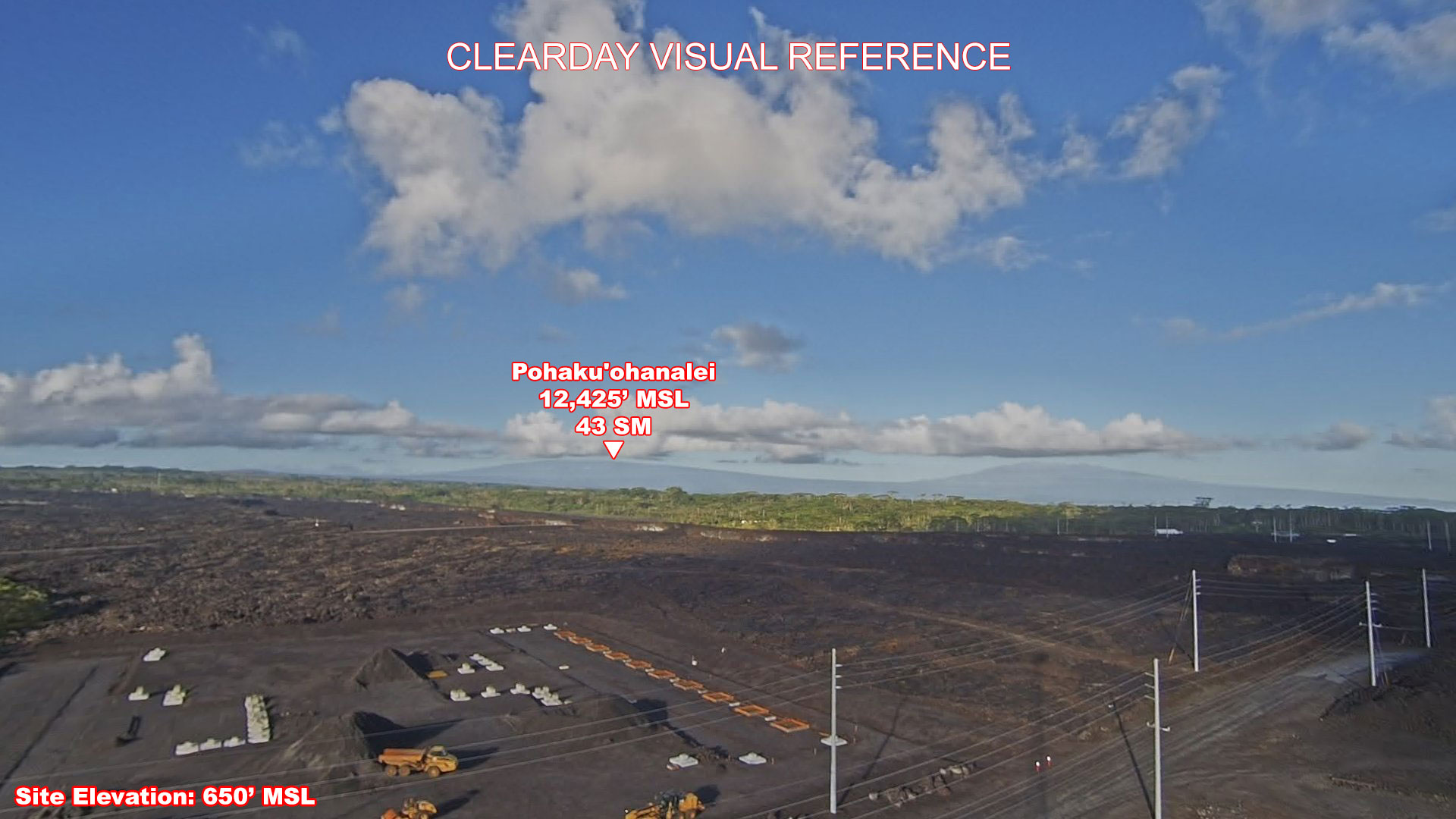 Waiopae, West view on a clear day