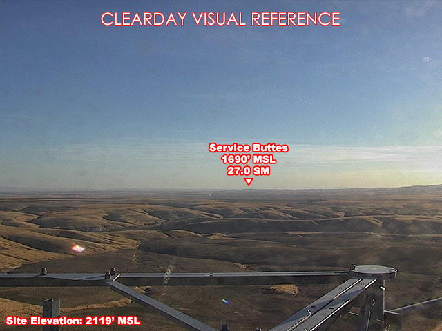 Jordan Butte, NorthEast view on a clear day