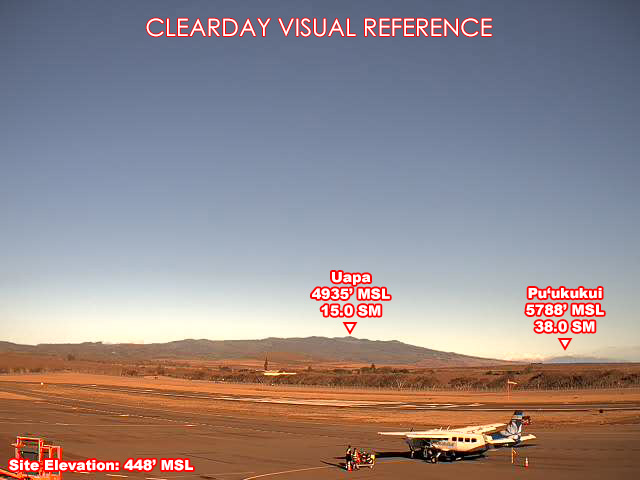 Molokai, East view on a clear day