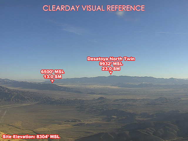 Fairview Peak, NorthEast view on a clear day