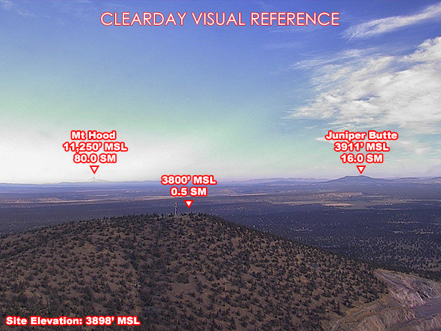 Cline Butte, North view on a clear day