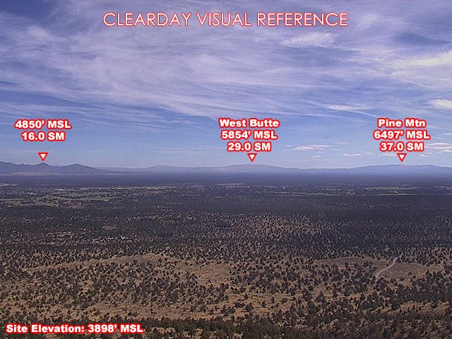 Cline Butte, SouthEast view on a clear day