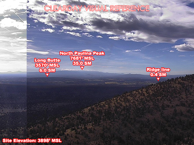 Cline Butte, South view on a clear day