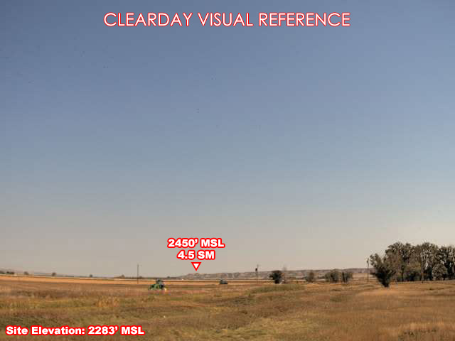 Terry Airport, NorthEast view on a clear day